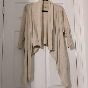 Aritzia Wilfred Beige Shawl Cardigan